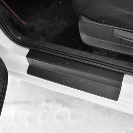 Накладки в проем дверей (4 шт) (ABS) Volkswagen Polo седан (2015-2020 г.в.) купить недорого с доставкой в Апатиты