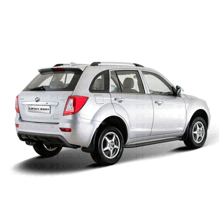 Защита порогов с алюм. площадкой d51мм ШАГРЕНЬ (ППК) LIFAN X60 (2012-н.в.) купить недорого с доставкой в Апатиты