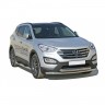 Защита порогов «Труба» (d76) для Hyundai Santa Fe (2012-2016)(Окрашенное) купить недорого с доставкой в Апатиты