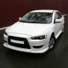 Накладка на передний бампер "GT" для Mitsubishi Lancer X купить недорого с доставкой в Апатиты