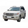 Защита переднего бампера «Труба двойная» (d63,5) для Toyota Land Cruiser 200 рестайлинг, (2012-2015)(Окрашенное) купить недорого с доставкой в Апатиты
