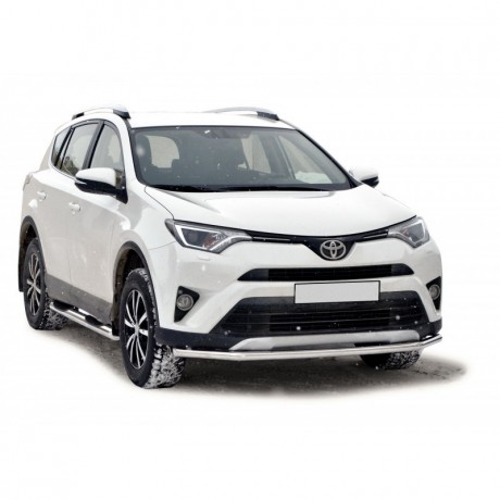 Защита переднего бампера «Труба» (d51) для Toyota RAV4 рестайлинг (2015-н.в.)(Окрашенное) купить недорого с доставкой в Апатиты