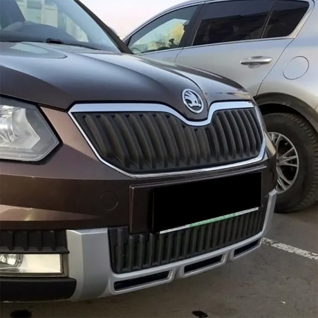 Зимний экран нижний, (текстурный пластик) для Skoda Yeti Outdoor (2013-2018) купить недорого с доставкой в Апатиты