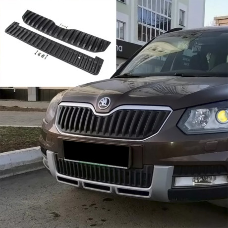 Зимний экран нижний, (текстурный пластик) для Skoda Yeti Outdoor (2013-2018) купить недорого с доставкой в Апатиты
