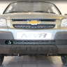 Защита радиатора "Standart" B@3 2123 "Chevrolet Niv@" чёрная купить недорого с доставкой в Апатиты