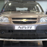 Защита радиатора "Standart" B@3 2123 "Chevrolet Niv@" чёрная купить недорого с доставкой в Апатиты