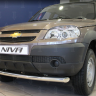 Защита радиатора "Standart" B@3 2123 "Chevrolet Niv@" чёрная купить недорого с доставкой в Апатиты