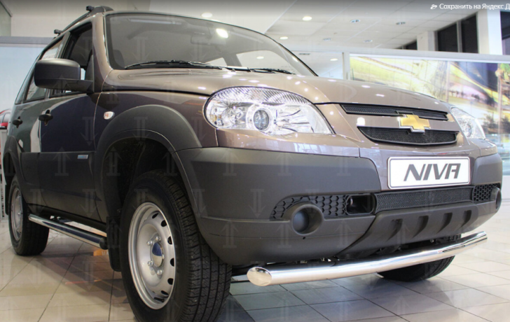 Защита радиатора "Standart" B@3 2123 "Chevrolet Niv@" чёрная купить недорого с доставкой в Апатиты