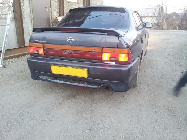 Накладка на задний бампер "Jass-Rs" Toyota Corolla (кузов 100, 110) купить недорого с доставкой в Апатиты