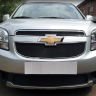 Защита радиатора "Standart" Chevrolet Orlando (2009-2015) верх, чёрная купить недорого с доставкой в Апатиты