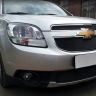 Защита радиатора "Standart" Chevrolet Orlando (2009-2015) верх, чёрная купить недорого с доставкой в Апатиты