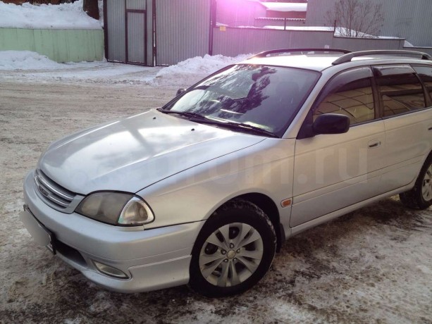 Накладки (клыки) на передний бампер (сток) Toyota Caldina (210) Рестайлинг купить недорого с доставкой в Апатиты