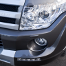 Накладка (юбка) переднего бампера "Broomer Design" (Без ДХЛ) для Mitsubishi Pajero IV (2006-2015) купить недорого с доставкой в Апатиты