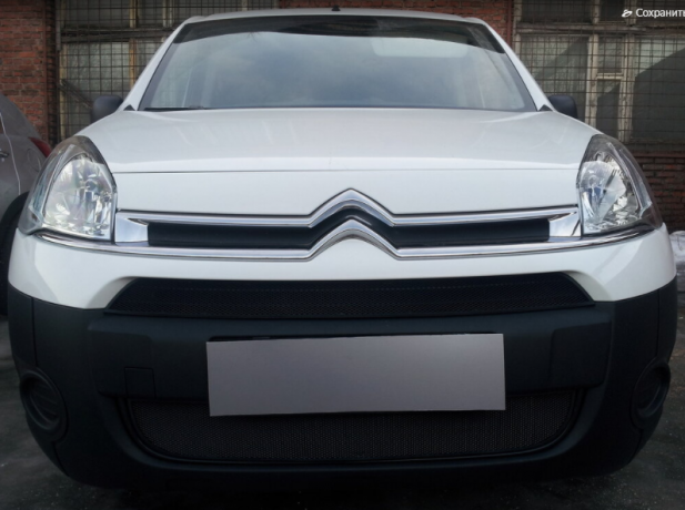 Защита радиатора "Standart" Citroen Berlingo рестайлинг (2008-2016) чёрная купить недорого с доставкой в Апатиты