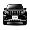 Защита переднего бампера двойная с зубьями d63/63мм (НПС) Toyota Land Cruiser Prado 150 (2013-2016 г.в.) купить недорого с доставкой в Апатиты