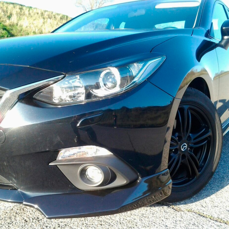 Накладки на фары (реснички) "Самурай" для Mazda 3 (2013-2019) (фара 3 лампочки) купить недорого с доставкой в Апатиты