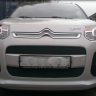 Защита радиатора "Standart" Citroen C3 Picasso (2012-2016) чёрная купить недорого с доставкой в Апатиты