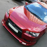 Накладка (юбка) переднего бампера "Zodiak" (с планкой) для Mitsubishi Lancer X (2007-2010) купить недорого с доставкой в Апатиты