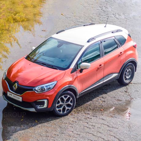 Рейлинги (Серебристый Муар) RENAULT Kaptur (2016-н.в.) купить недорого с доставкой в Апатиты