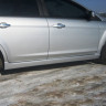 Накладки на пороги "F-1" для Ford Focus 2 (2004-2008 г.в.) купить недорого с доставкой в Апатиты
