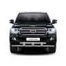 Защита переднего бампера двойная с пластинами d63/63мм (НПС) Toyota Land Cruiser 200 (2014-н.в.) купить недорого с доставкой в Апатиты