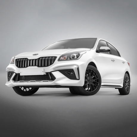 Бампер передний "ROTOR" для Kia Rio (2017-2020) купить недорого с доставкой в Апатиты