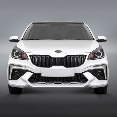 Бампер передний "ROTOR" для Kia Rio (2017-2020) купить недорого с доставкой в Апатиты