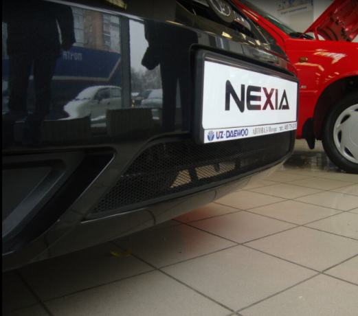 Защита радиатора "Standart" Daewoo Nexia (2008-2016) чёрная купить недорого с доставкой в Апатиты