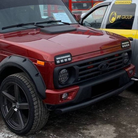 Бампер передний "Urban" под ПТФ для L@DA 4x4 Urban купить недорого с доставкой в Апатиты