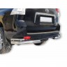 Защита заднего бампера «Уголки двойные» (d76) для Toyota Land Cruiser Prado 150 (2009-н.в.)(Окрашенное) купить недорого с доставкой в Апатиты