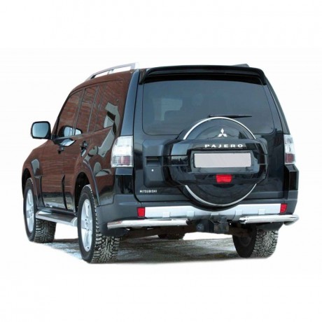 Защита заднего бампера «Уголки» (d63,5) для Mitsubishi Pajero IV (2006-2015)(Окрашенное) купить недорого с доставкой в Апатиты