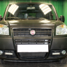 Защита радиатора "Standart" Fiat Doblo (2005-2016) чёрная купить недорого с доставкой в Апатиты