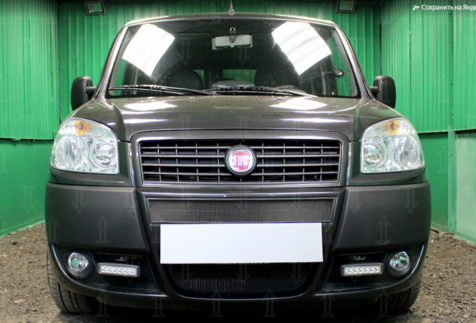 Защита радиатора "Standart" Fiat Doblo (2005-2016) чёрная купить недорого с доставкой в Апатиты