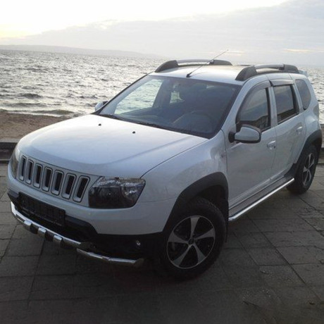 Решетка радиатора "Jeep" для Renault Duster (2010-2021) купить недорого с доставкой в Апатиты