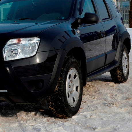 Молдинги дверей №2 "КАРТ" для Renault Duster дорестайлинг до 2015 г.в. (без комплектации) купить недорого с доставкой в Апатиты