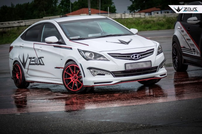 Аэродинамический обвес "ZEUS" Hyundai Solaris 2015-н.в. Рестайлинг купить недорого с доставкой в Апатиты