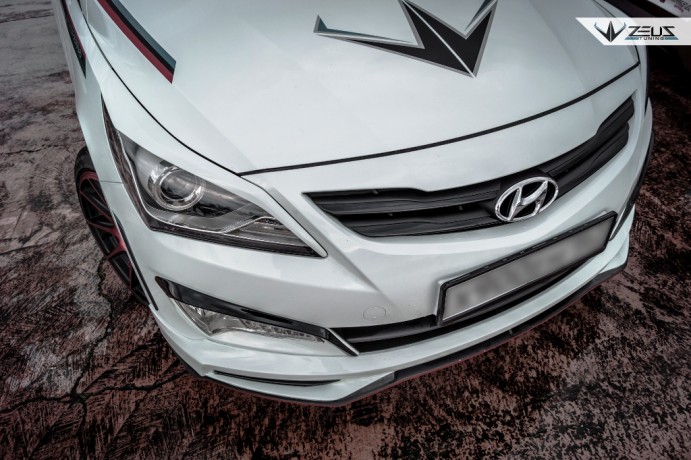 Аэродинамический обвес "ZEUS" Hyundai Solaris 2015-н.в. Рестайлинг купить недорого с доставкой в Апатиты