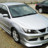 Накладка (юбка) переднего бампера "EVO" (Для бампера EVO) для Mitsubishi Lancer IX (2003-2009) купить недорого с доставкой в Апатиты