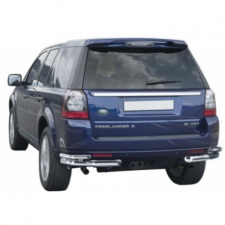 Защита заднего бампера «Уголки двойные» (d63.5) для Land Rover Freelander 2 (2012-2014)(Окрашенное) купить недорого с доставкой в Апатиты