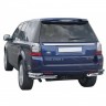 Защита заднего бампера «Уголки двойные» (d63.5) для Land Rover Freelander 2 (2012-2014)(Окрашенное) купить недорого с доставкой в Апатиты