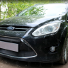 Защита радиатора "Standart" Ford C-MAX (2010-2015) чёрная купить недорого с доставкой в Апатиты