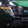 Защита радиатора "Standart" Ford Explorer (2010-2016) чёрная купить недорого с доставкой в Апатиты