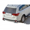 Защита заднего бампера «Уголки двойные» (d63,5) для Mitsubishi Outlander (2015-н.в.)(Окрашенное) купить недорого с доставкой в Апатиты