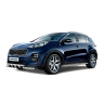 Защита переднего бампера двойная с зубьями d63/63мм KIA Sportage (2016-н.в.) купить недорого с доставкой в Апатиты