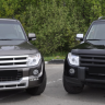 Накладки на фары (реснички) для Mitsubishi Pajero 4 (2006-2015) купить недорого с доставкой в Апатиты