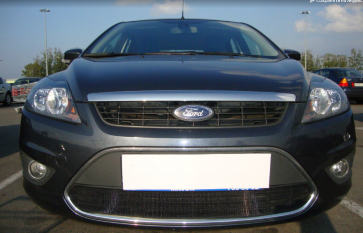 Защита радиатора "Standart" Ford Focus II рестайлинг (2007-2011) чёрная купить недорого с доставкой в Апатиты