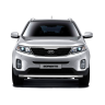 Защита переднего бампера одинарная d63мм (НПС) KIA Sorento (2014-2020 г.в.) купить недорого с доставкой в Апатиты