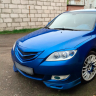 Решетка радиатора "Планка по середине" для Mazda 3, хэтчбэк (2003-2009) купить недорого с доставкой в Апатиты