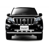 Защита переднего бампера двойная с пластинами d63/63мм (НПС) Toyota Land Cruiser Prado 150 (2013-2016 г.в.) купить недорого с доставкой в Апатиты