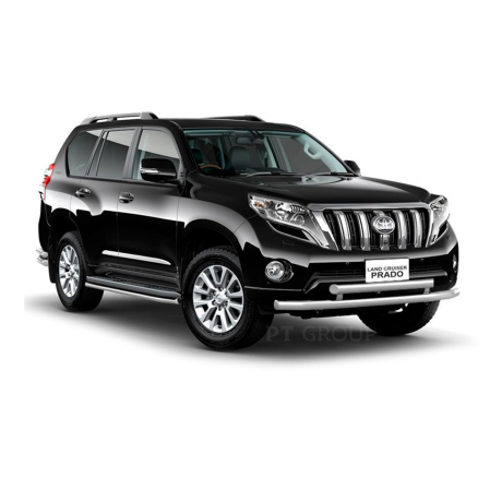 Защита переднего бампера двойная d63/63мм (НПС) Toyota Land Cruiser Prado 150 (2013-2016 г.в.) купить недорого с доставкой в Апатиты